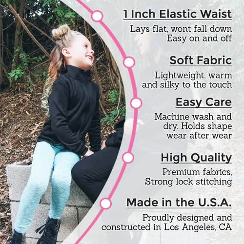 Vista 6 de Stretch is Comfort Leggings de algodón sin pies para niña Elásticos Talla 4-16