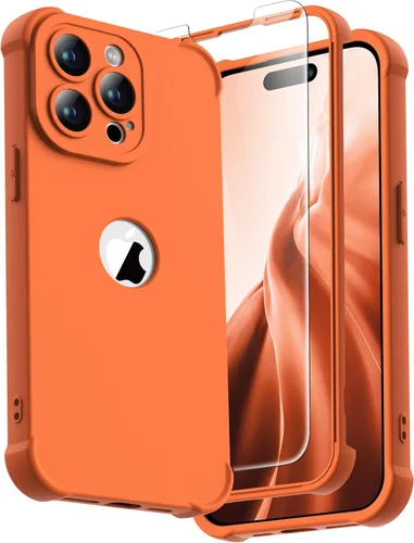 Vista 119 de ORETECH Funda para iPhone 11, con [2 protectores de pantalla de vidrio templado] [prueba de caídas de grado militar de 10 pies]