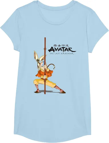 Vista 6 de Avatar: The Last Airbender Aang Momo Camiseta Heather Grey