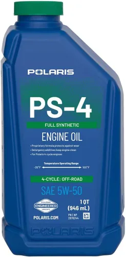 Vista 9 de Polaris Aceite de motor PS-4 completamente sintético 5W-50 para todas las estaciones