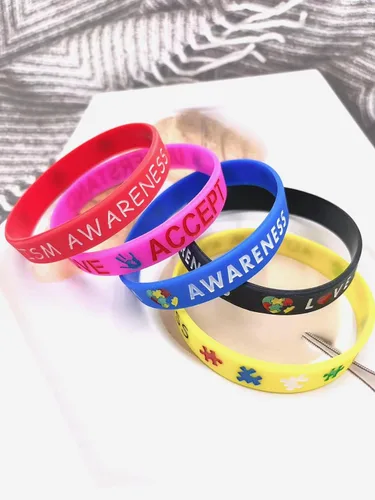 Vista 3 de GMXLin Pulsera de silicona con identificación de alerta médica, pulsera de emergencia de conciencia médica de goma deportiva para hombres y mujeres