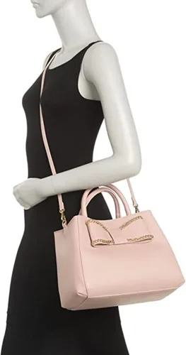 Vista 6 de Betsey Johnson Mona Satchel Blush, Piedra