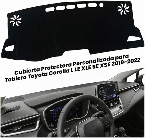 Vista 3 de Funda de alfombrilla para tablero de Corolla Sedán 2022 Accesorios personalizados para la consola central del interior Compatible con Toyota Corolla