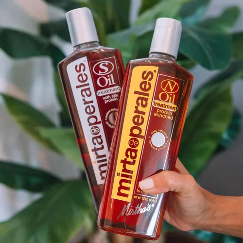 Vista 4 de Mirta De Perales Tratamiento capilar con aceite "S" para cabello seco y cuero cabelludo escamoso Desintoxicación profunda del cuero cabelludo