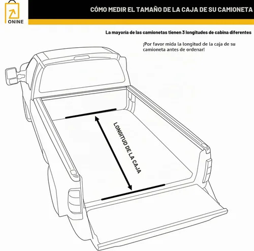 Vista 9 de ONINE Pull-Lock-Go Funda retráctil rígida para tonel, ajuste personalizado 2015-2026 Chevy Colorado/GMC Canyon, cama de camión de 5 pies (156.7 cm)