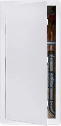 Vista 8 de Panel de acceso de fontanería para paneles de yeso, puerta de acceso de plástico de 6 x 6 pulgadas, panel de acceso de pared extraíble, techo