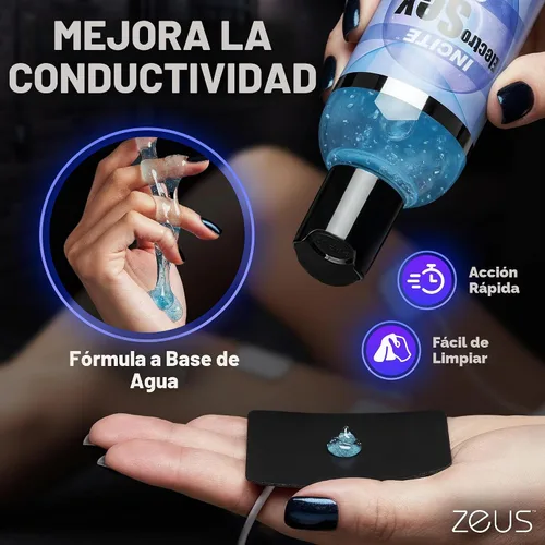 Vista 3 de Zeus Electrosex Incite Gel Conductivo 8.5 oz