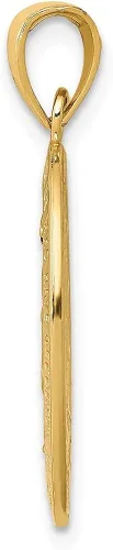 Vista 2 de 14k Gold Miraculous Medal Pendant Fine Jewelry for Women