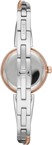 Vista 3 de DKNY Reloj de vestir inspirado en joyas de acero inoxidable Crosswalk para mujer