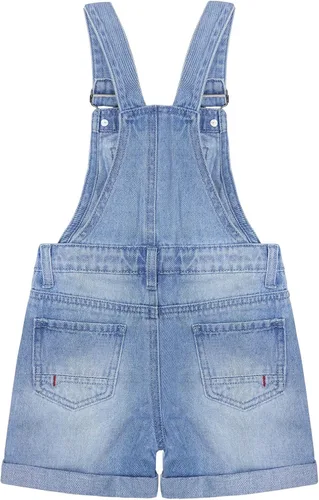 Vista 2 de KIDSCOOL SPACE Pantalones cortos de verano para niñas pequeñas y grandes, elásticos, rasgados
