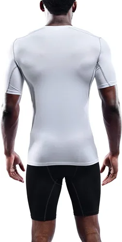Vista 4 de NELEUS Paquete de 3 camisetas de entrenamiento de capa base de compresión atlética para hombre