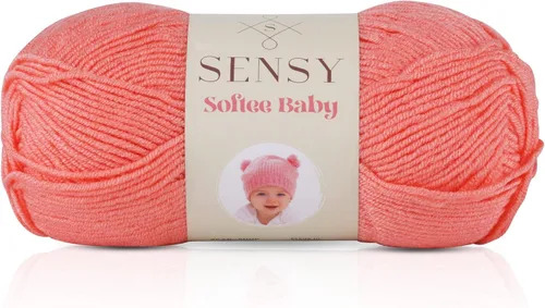 Vista 68 de Sensy Softee Hilo para Bebé, 3.5 oz, 275 yardas, Gauge 3 Light (Almendra)