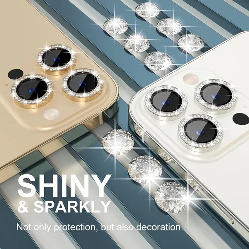 Vista 56 de Choiche Compatible para iPhone 16 Pro/iPhone 16 Pro Max Protector de Lente de Cámara, Vidrio Templado 9H Protector de Pantalla de Cubierta de Cámara
