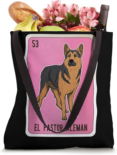 Vista 4 de El Pastor Aleman Mexican Slang Chicano Bingo Cards Tote Bag