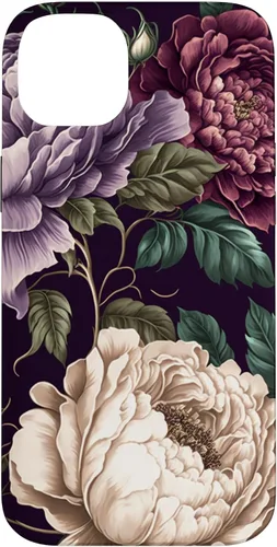 Vista 14 de Elegant Blush Pink & Purple Vintage Floral Rose & Peony Case for iPhone 17