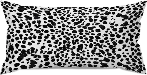 Vista 9 de Fundas de almohada con estampado de leopardo y guepardo negro y marrón, 12 x 18 pulgadas, fundas de cojín de granja para sofá, sala de estar