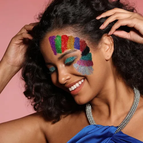 Vista 3 de Teenitor Gel de Purpurina para Cara y Cuerpo, Gel de Purpurina para Maquillaje y Festival, 12 Colores de Gel de Purpurina para Cara y Cuerpo, Gel