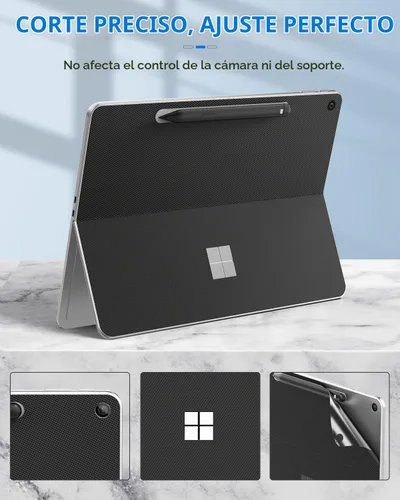 Vista 4 de Moko Calcomanía para tableta para Microsoft Surface Pro 12 2025, color Negro