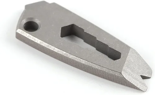 Vista 4 de Hamans Barra de palanca de titanio, multiherramienta, mini llavero de 1.65 pulgadas con llave y destornillador con función de extractor de uñas