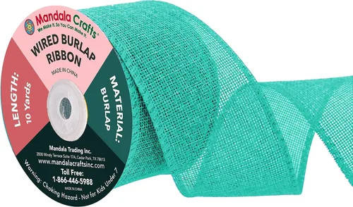 Vista 121 de Mandala Crafts Cinta de arpillera negra de 1.5 pulgadas de ancho para manualidades, rollo de 20 yardas de cinta rústica de arpillera para coronas
