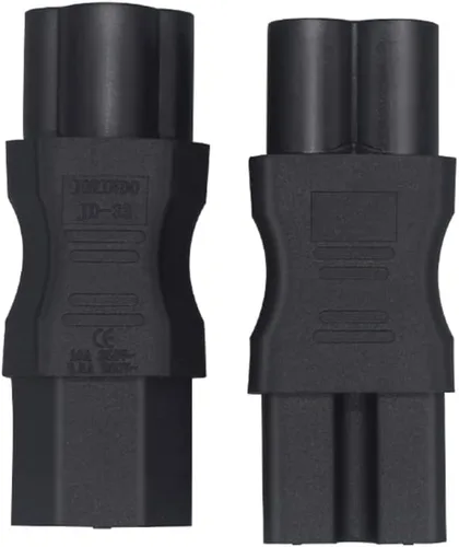 Vista 16 de Adaptador C6 a C13 Compatible con laptops, impresoras, monitores Convertidor de corriente CA de 10 A 250 V