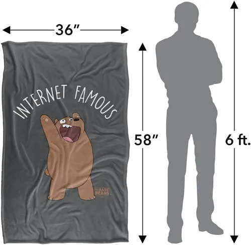 Vista 5 de We Bare Bears - Manta muy suave al tacto sedoso de Internet, 36 x 58 pulgadas