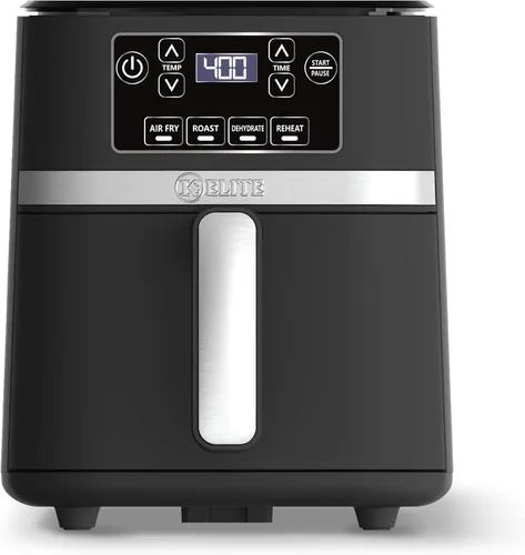 Vista 13 de Kitchen Elite - Freidora de aire compacta de 2.5 cuartos de galón, pequeña estufa de mostrador sin aceite con cesta antiadherente libre de PFAS