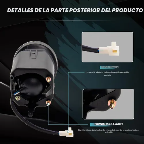 Vista 5 de Conjunto de lámparas antiniebla de conducción para Nissan Maxima 2000-2001 2000-2003 Sentra 2001-2004 Frontier 2002-2004 Xterra reemplazo de luz