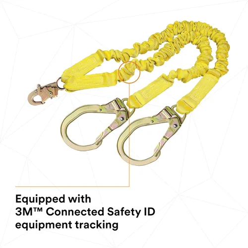 Vista 12 de 3M DBI-SALA Shockwave 2, 1244412 Cordón absorbente de choques, tela tubular, 100% amarre con ganchos de barras de refuerzo de acero en los extremos