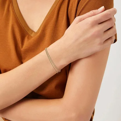 Vista 49 de Long tiantian Pulsera de oro gruesa para mujer, pulseras de oro delicadas, pulseras para mujer, pulseras apilables de eslabones de cadena