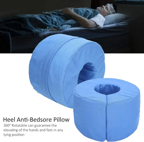 Vista 2 de 2 almohadillas para el talón para el talón antiescara, lavable de espuma suave, almohadilla de elevación para el resto de manos para pacientes