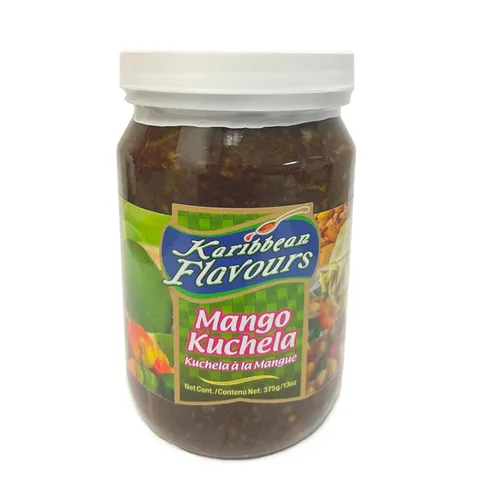 Vista 7 de Chutney de mango de las Indias Occidentales de 12 onzas Perfecto con platos de curry, salsa de inmersión para samosas, acra, alitas de pollo
