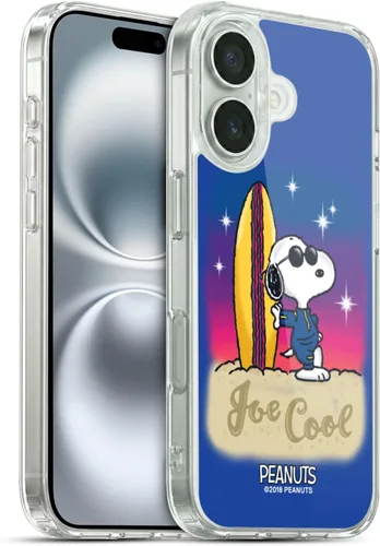 Vista 53 de Head Case Designs Funda de gel con licencia oficial de Peanuts Beach Surf Snoopy Boardwalk Airbrush [protección de grado militar] compatible