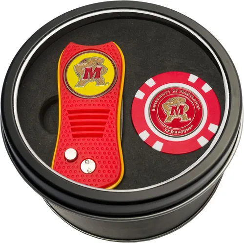Vista 32 de Team Golf NCAA - Juego de regalo de lata unisex para adultos con herramienta Switchfix Divot y chip de golf
