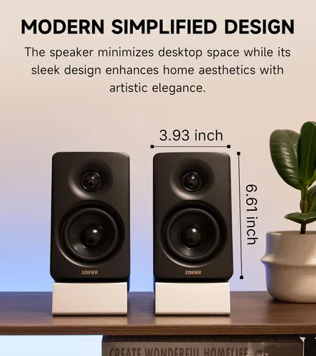 Vista 10 de Edifier Altavoz multimedia M60 Bluetooth 5.3, 66W RMS, audio de alta resolución y audio inalámbrico de alta resolución, LDAC, graves medios de 3