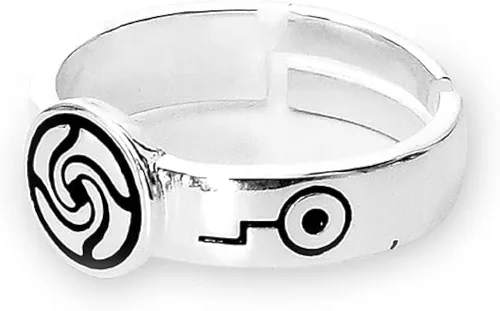Vista 2 de Anillo de anime brujería accesorios de cosplay para hombres y mujeres joyería de regalo Metal no precioso Sin piedras preciosas