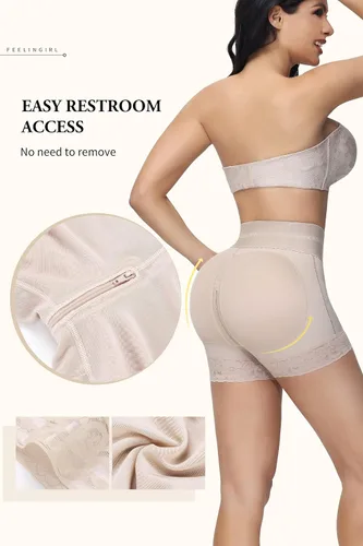 Vista 5 de SHAPSHE Faja moldeadora para mujer, pantalones cortos con control de abdomen, moldeadores de cuerpo, cintura alta, levantadores de glúteos, muslos
