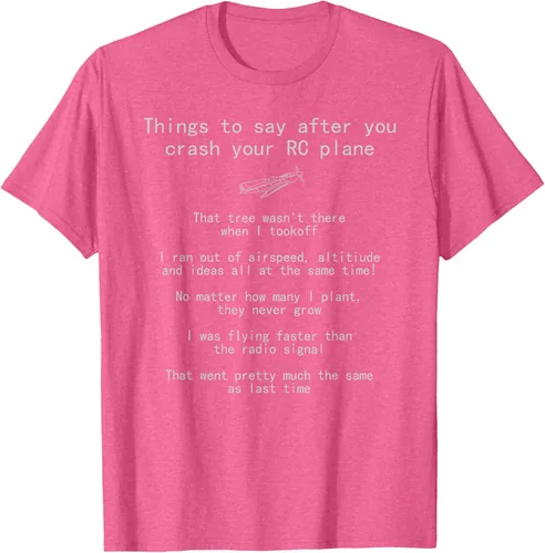 Vista 37 de Cosas que decir cuando te estrellas con tu camiseta RC Plane hobby