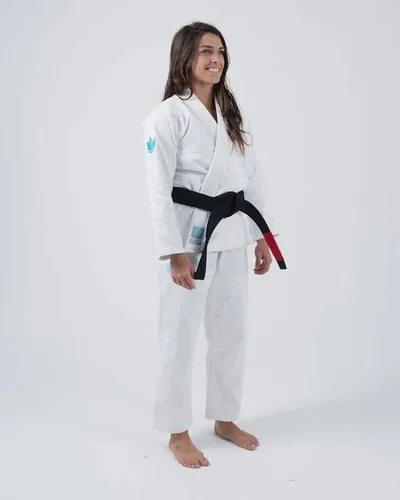 Vista 6 de KINGZ The One Brazilian Jiu Jitsu Gi - Kimono ligero BJJ para mujer - IBJJF Legal - 400gsm Pearl Weave Pro Competition