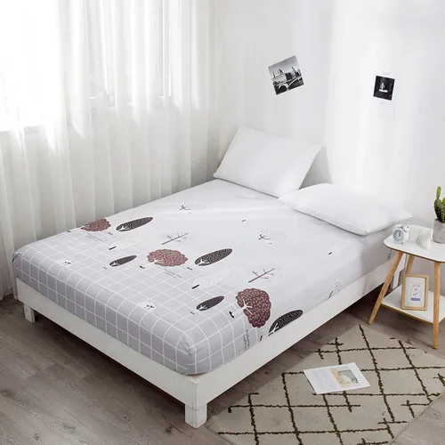 Vista 9 de FCLDESHOP Sábanas inferiores, sábanas de bolsillo profundo impresas para habitación de niños, protector de colchón de animales para cama individual