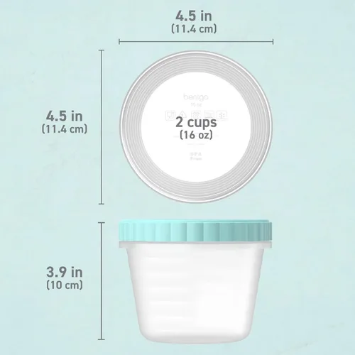 Vista 6 de Bentgo Prep - 20 piezas de 16 fl oz Recipientes de plástico para deli con tapas a prueba de fugas, almacenamiento de alimentos para preparación