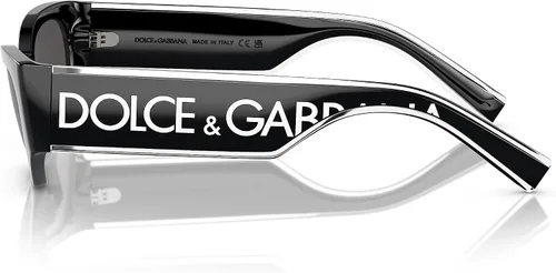 Vista 2 de Dolce & Gabbana DG 6186 - Gafas de sol para mujer, color negro y gris brillante, Negro