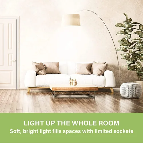 Vista 4 de Sigalux Bombillas LED equivalentes a 100 vatios equivalentes a bombillas estándar, bombillas cálidas A19 de 2700 K, blanco suave, no regulable, base