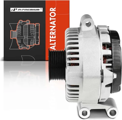 Vista 9 de A-Premium Alternador compatible con Ford F250 F350 F450 F550 Super Duty 2008-2010, V8 6.4L, 12V 130Amp en sentido de las agujas del reloj 8 poleas