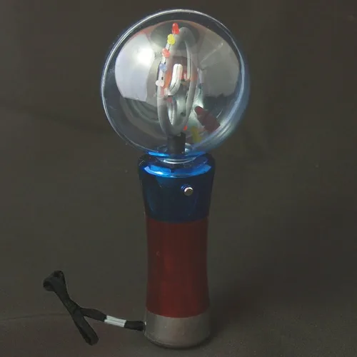 Vista 5 de Varita Giratoria Intermitente Tormenta de Meteoros con Luz LED Bola Mágica de Patrón Cambiante Orbe Sensorial Novedoso Recuerdo de Fiesta