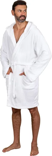 Vista 4 de Disney Mrs. Minnie Mouse - Ropa de baño de felpa para mujer, color blanco, Blanco