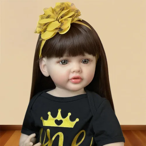 Vista 5 de iCradle Muñecas Reborn realistas de 22 pulgadas, muñeca de bebé recién