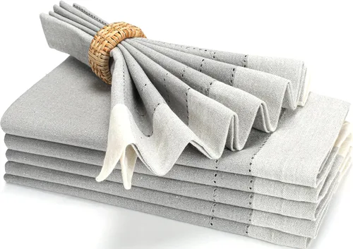 Vista 29 de Servilletas de tela de algodón con dobladillo de 18 x 18 pulgadas, color aguamarina con vainica, servilletas de boda, servilletas de cóctel