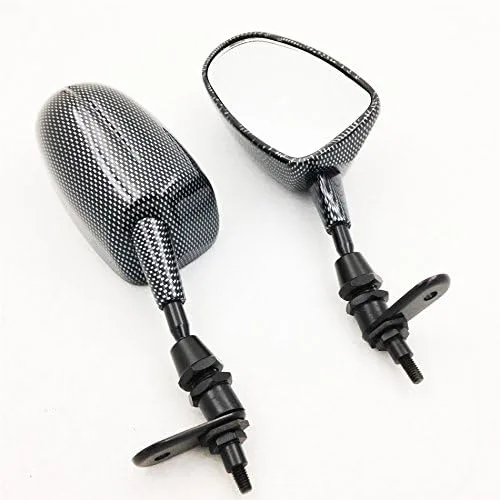 Vista 5 de XKH - Mini espejo para motocicleta Honda CBR600RR F1/F2/F3 F4/F4i 900RR 929RR 954RR 1000RR RC51 Carbon