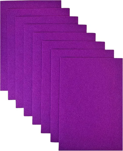 Vista 13 de Jtnohx - Fieltro rígido, hojas de fieltro de 2 mm de grosor para manualidades, cuadrados de tela de fieltro dura de 20,3 x 30,5 cm, 8 piezas